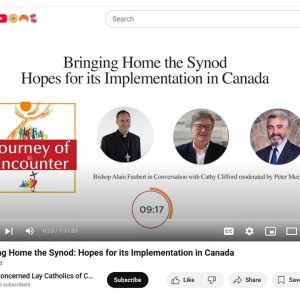 Webinar Recording! Prof. C. Clifford In Conversation with Bishop Alain Faubert: Implementation of the Synod
